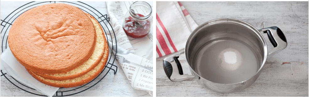 Tiramisu cake: step 1