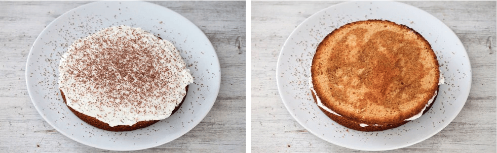 Tiramisu cake: step 4